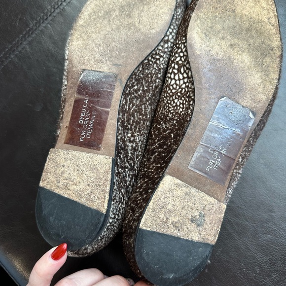 Stuart Weitzman Fur Flats - Picture 2 of 5